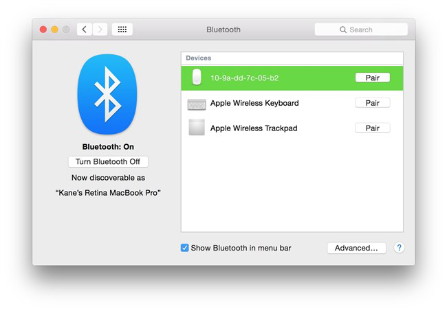 Transfer Photos from Huawei to Mac via Bluetooth – Step 1