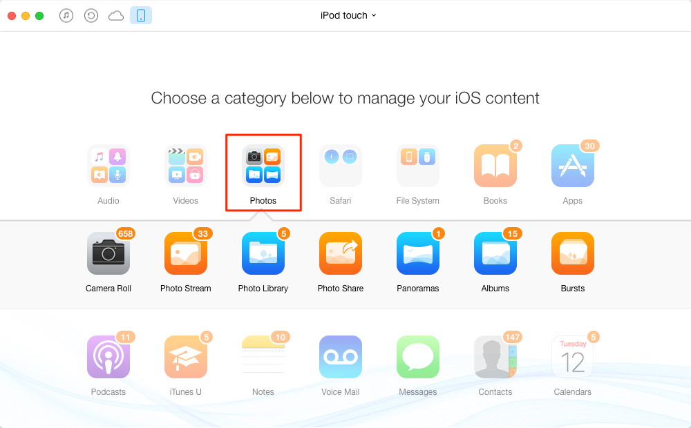 How to Transfer Photos from iPod (touch) to Computer