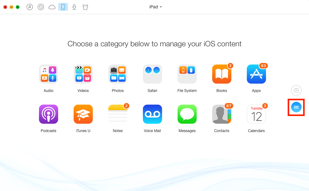 How to Transfer Photos from Mac to iPad with AnyTrans – Step 1