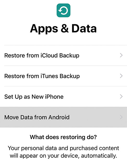 Move Files from An Android Phone to An iPhone