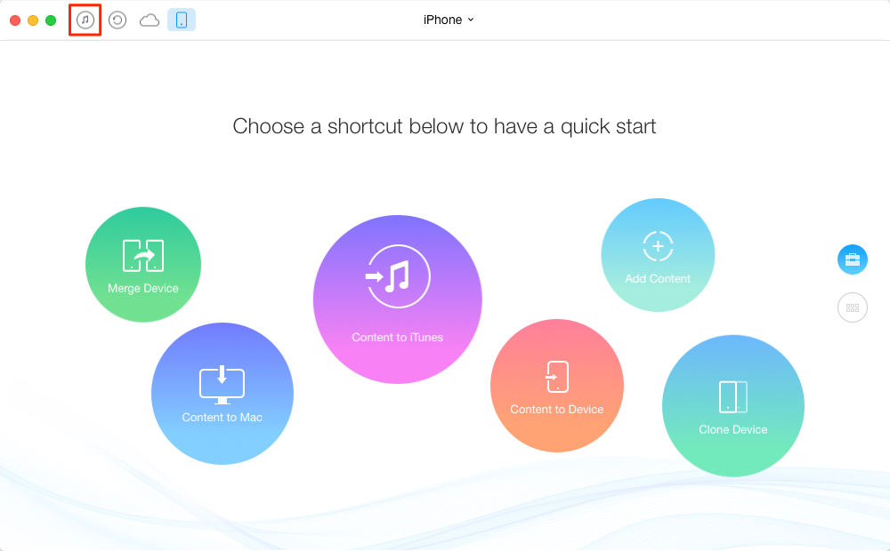 How to Transfer Playlist from iTunes to iPhone without Syncing – Step 1