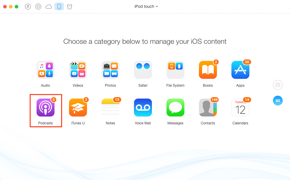 How to Transfer Podcasts from iPod to iTunes – Step 1