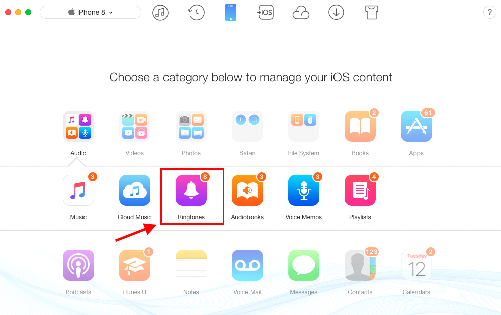 How to Transfer Ringtones from iPhones to iTunes – Step 2