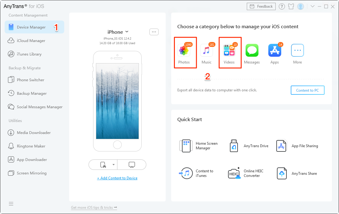 how to unlock device to import photos iphone