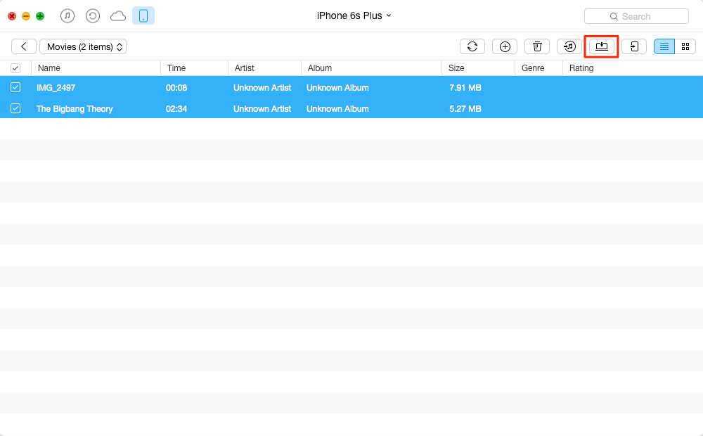 How to Transfer Videos from iPhone to Laptop with AnyTrans – Step 2