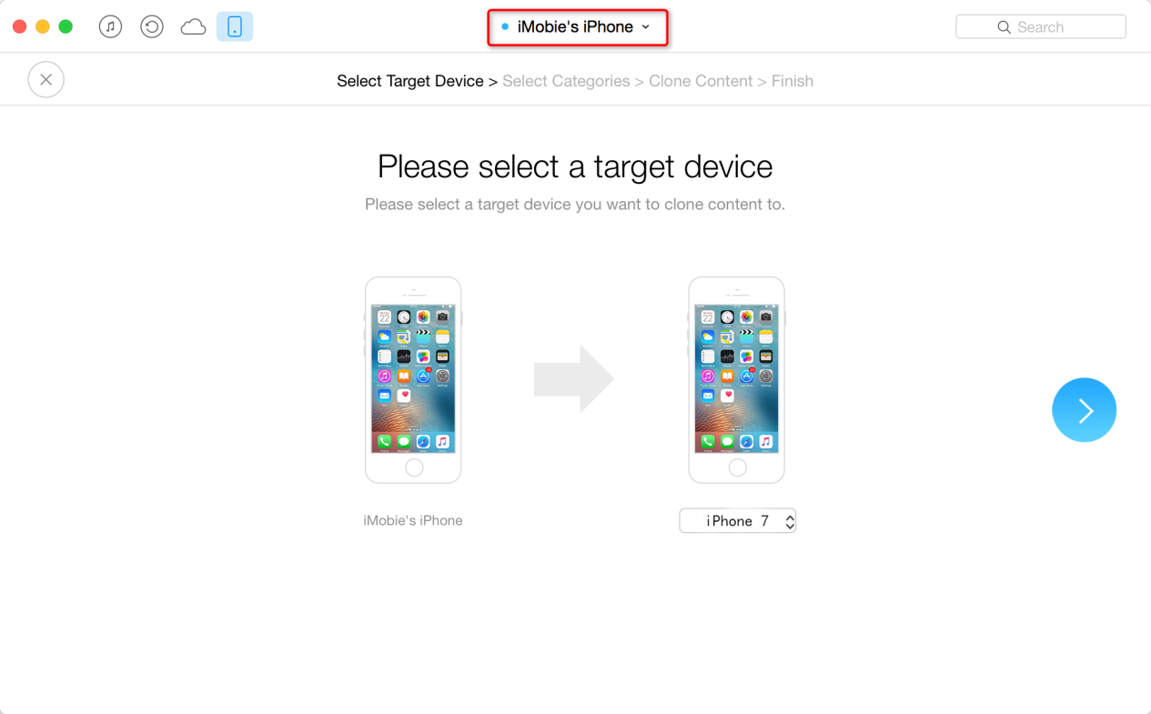 How to Transfer App Data from Old iPhone to New iPhone - Step 3