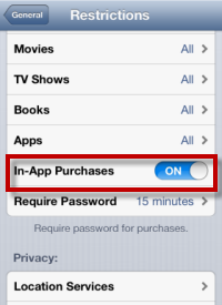 How to Stop Kids Buying In-App Purchase