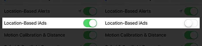 How to Disable Location-based iAds