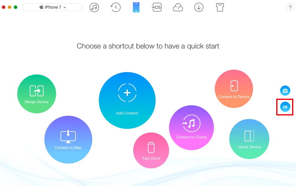 How to Backup iPhone Files to Computer - Step 1