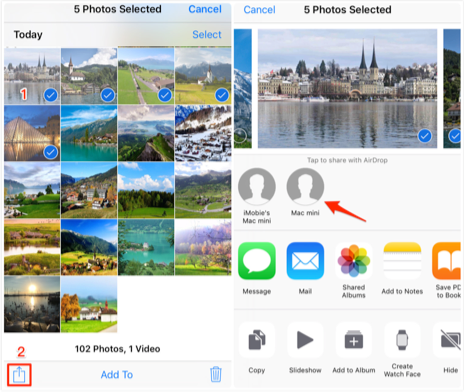 How to Use AirDrop on iPhone 6/7/8/X in iOS 12