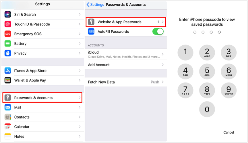 How to Share A Password in iOS 12 on iPhone – Step 1