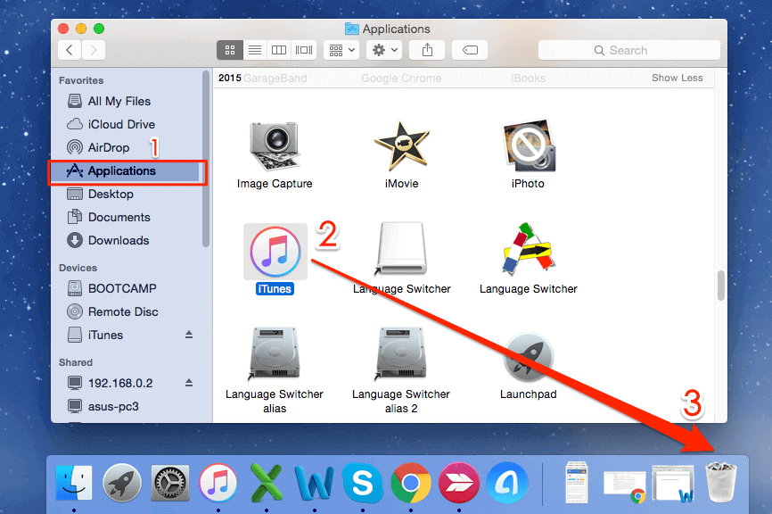 how to uninstall and install itunes on mac