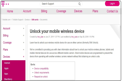 Unlock T-Mobile iPhone Online