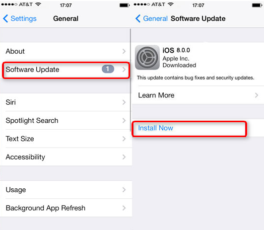 how to download ios update on mac