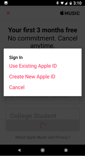 How to Use Apple Music on Android - Step 3