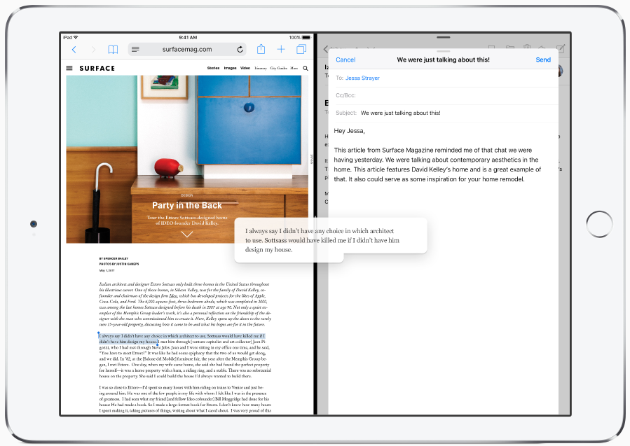 Himage credit: Apple.com - Use Drag and Drop in iOS 11 on iPhone/iPad