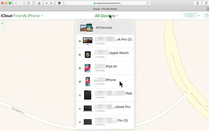 How to Set up and Use Find My iPhone via Web - Step 4