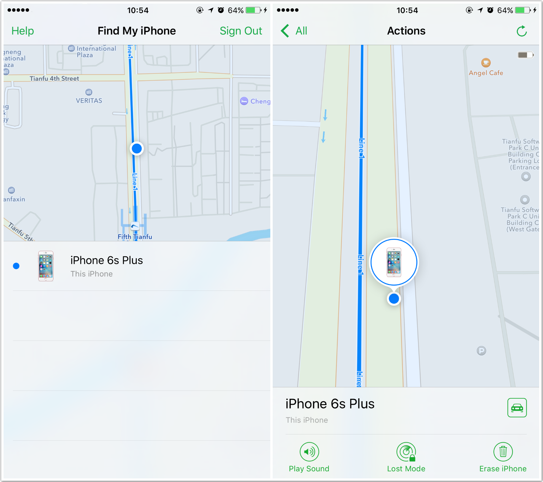 How to Use Find My iPhone on iPhone 6s/6s Plus