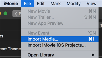 Add the Green Screen Item to iMovie