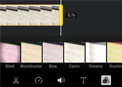 Apply Effects to Your video in iMovie on iPhone