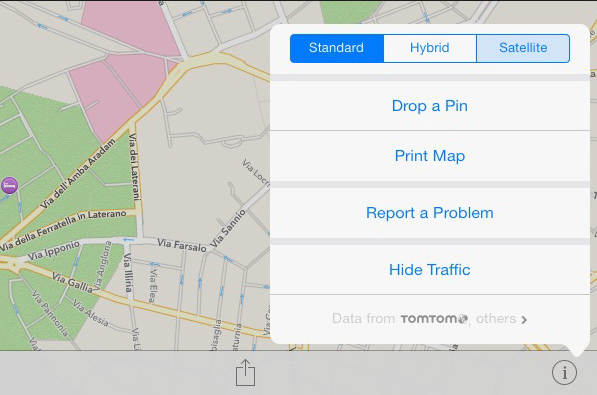 How to Use the Info Screen of the Maps App
