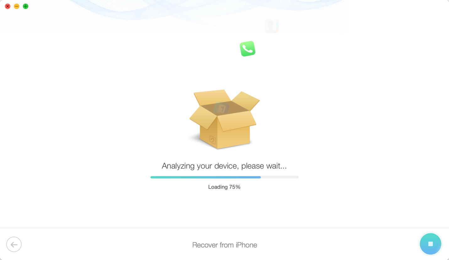 How to Recover Deleted Voicemail in iOS 10 on iPhone − Step 2