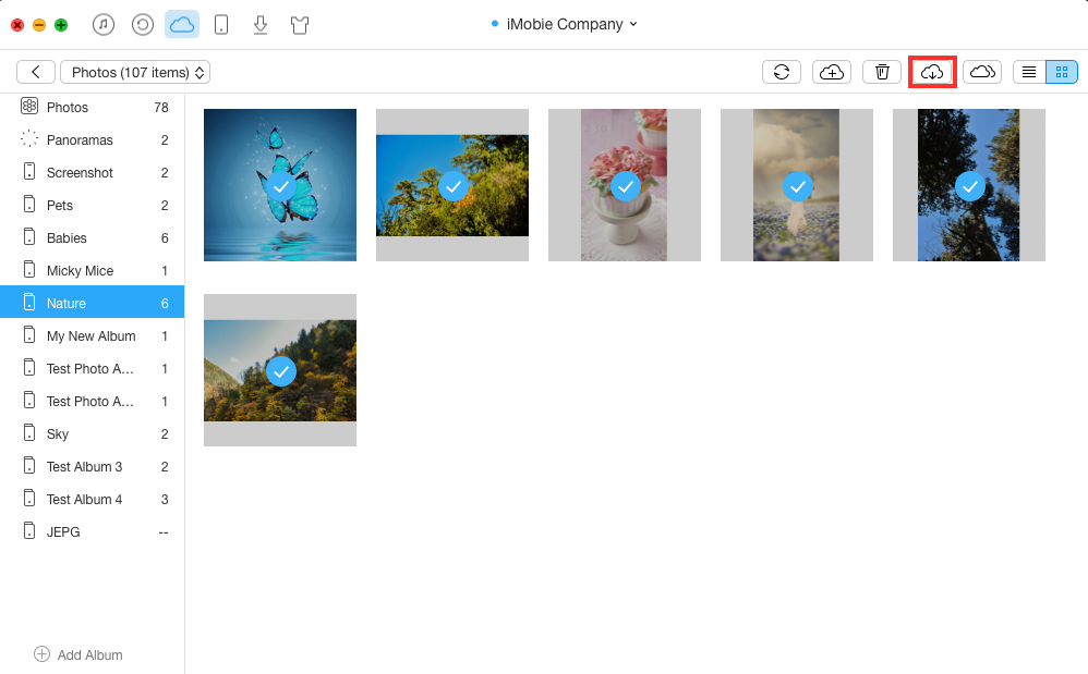 View iCloud Photo Library on Computer with AnyTrans - Step 3