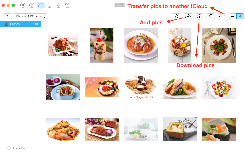 How to View iCloud Photos Online with AnyTrans - Step 3