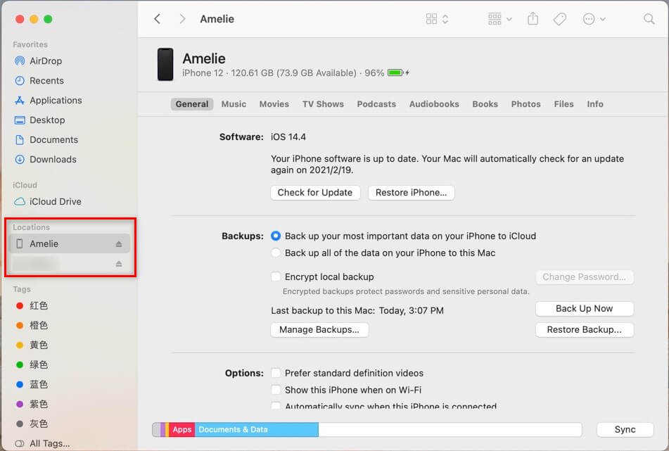 how to view files on mac from iphone