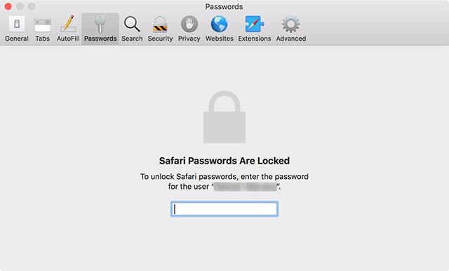 View saved Safari passwords on Mac