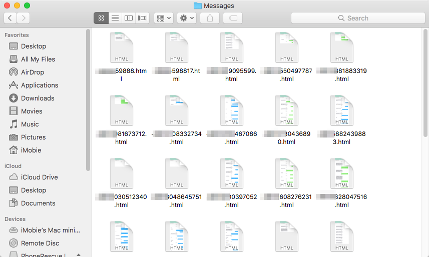 View Messages Extracted from iCloud on Computer