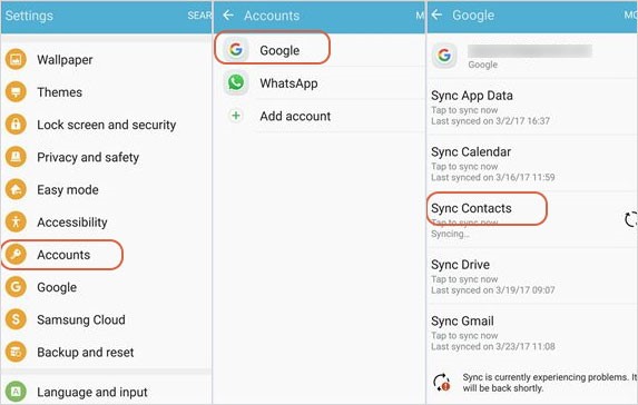 How to Transfer Contacts from Samsung to Samsung with Gmail