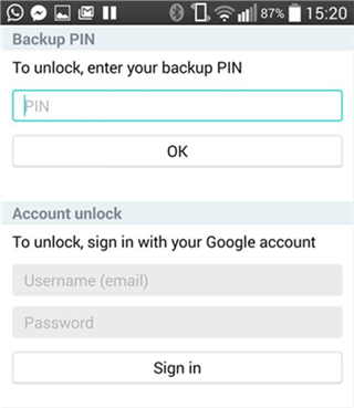 Unlock Tablet with Google Account