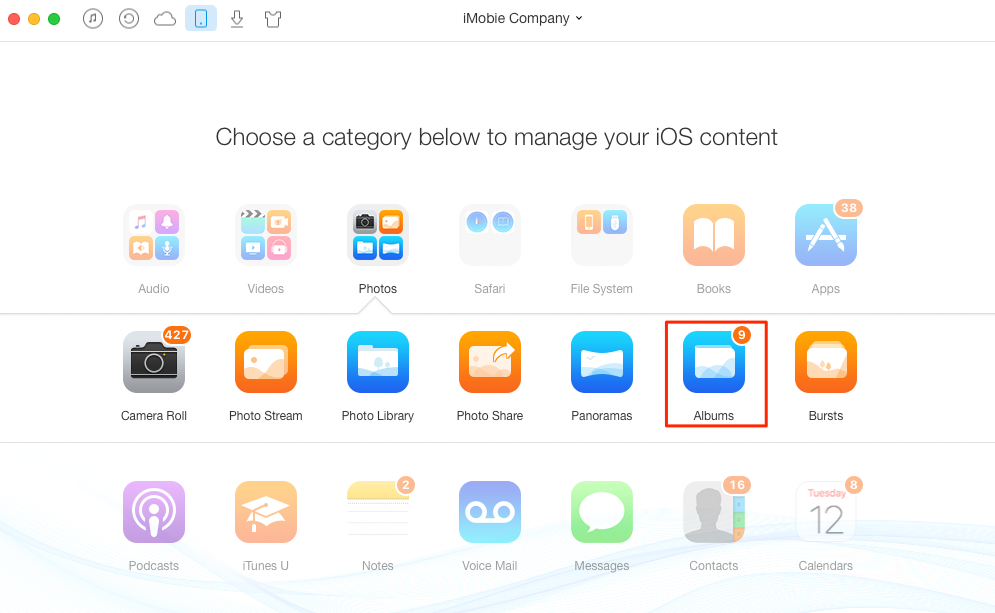 How to Delete iPhone Albums – Step 2