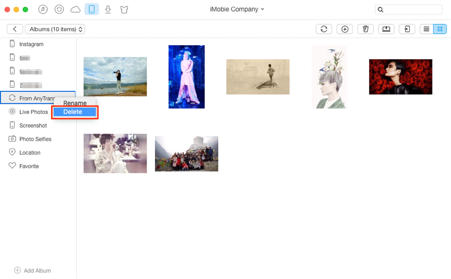 How to Delete iPhone Albums – Step 3