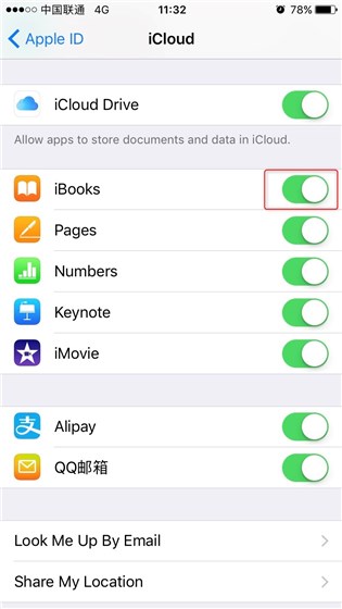 does hiding books in ibooks remove from icloud