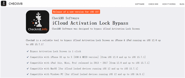 CheckM8 iCloud Activation Removal Tool
