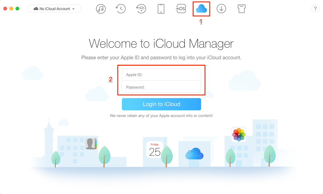 How to Fix iCloud Not Backing Up Photos with AnyTrans – Step 1