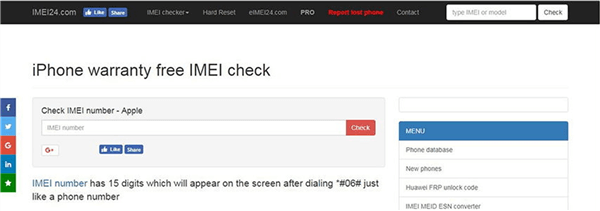 IMEI Check Online Tool - IMEI 24