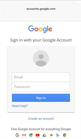 Sign in Google Account