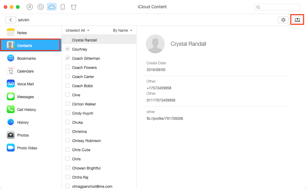 How to Import Contacts from iCloud with AnyTrans