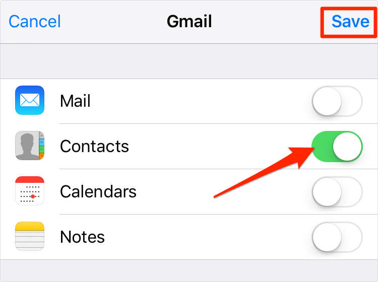 How to Transfer Google Contacts to iPhone 6 – Step 4