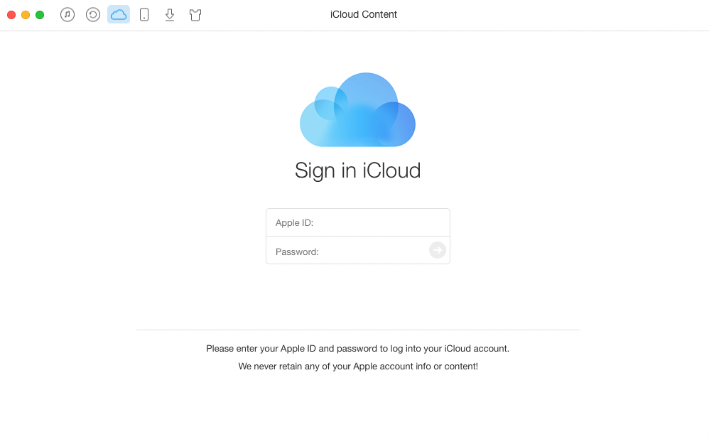 How to Export iCloud Contacts to Outlook with AnyTrans – Step 1