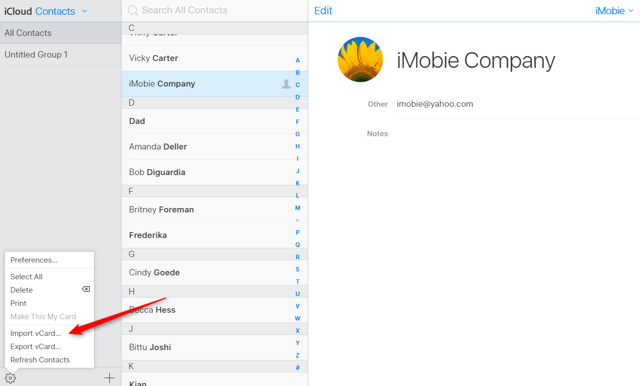how to import contacts into outlook on tablet