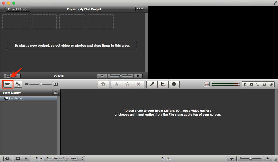 add audio clip to imovie