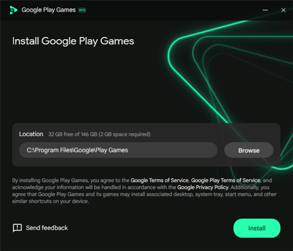 Install Google Play Games Beta