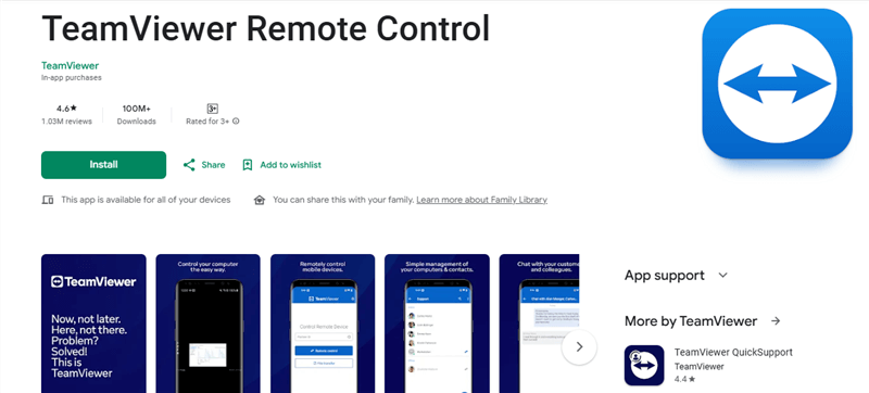 Install TeamViewer on Android