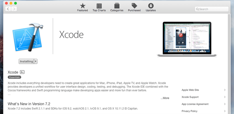 Install Xcode on Mac