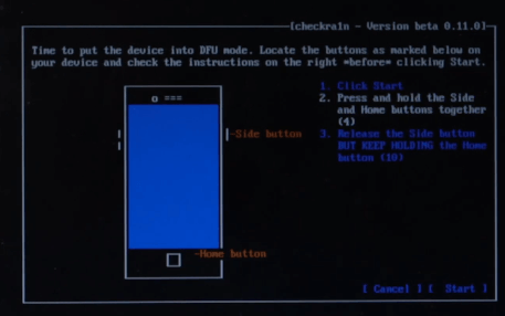 Instructions to Put the Device in DFU mode 