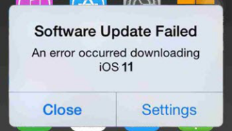 iOS 11.2/11.1/11 Problems - Software Update Failed